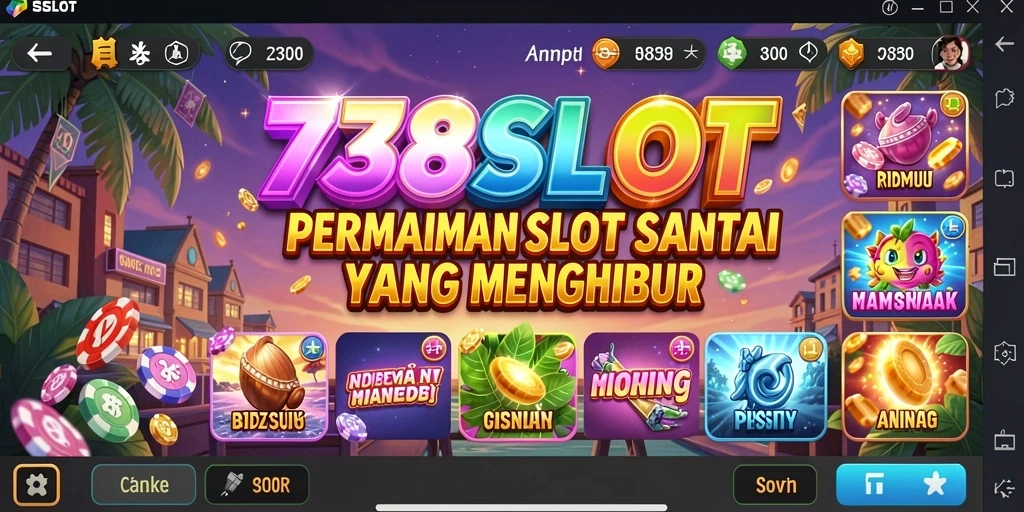 Screenshot <strong>738SLOT</strong> menampilkan gameplay slot yang mengasyikkan dan menyenangkan.
