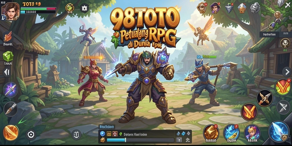 Screenshot gameplay 98TOTO menampilkan aksi seru di dunia RPG.