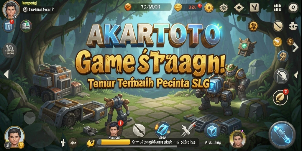 Tampilan seru gameplay SLG di AKARTOTO dengan strategi mendalam.