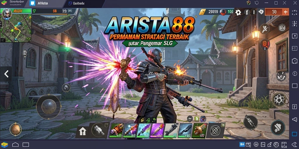 Screenshot dari gameplay ARISTA88 dengan aksi strategis mendebarkan.