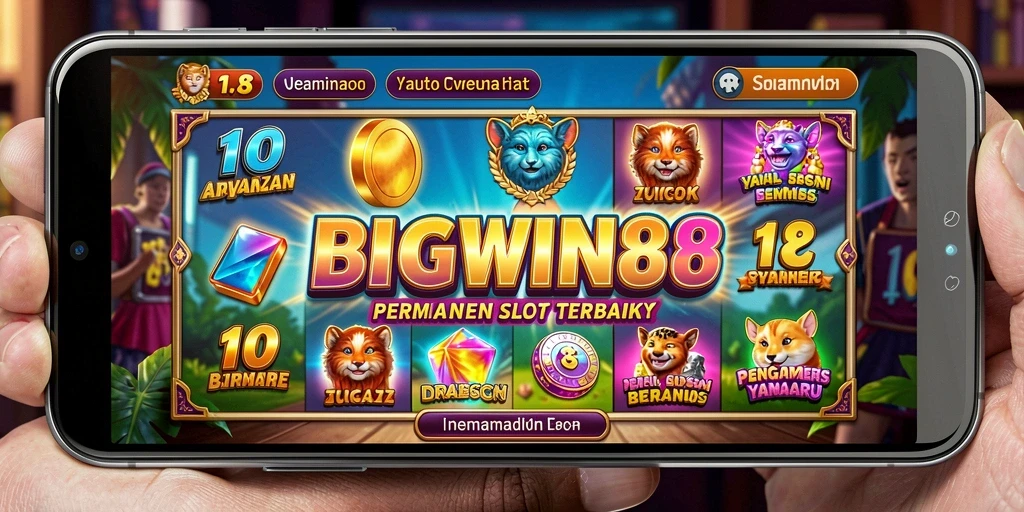 Screenshot utama BIGWIN88 menampilkan gameplay Slot yang seru dan interaktif.