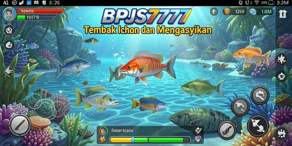 Tampilan menarik dari gameplay BPJS777 saat menembak ikan.