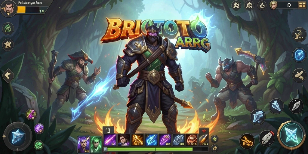 Tampilan gameplay seru BRIOTOTO yang penuh aksi.