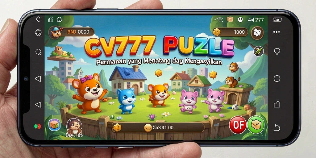Screenshot gameplay CV777 menunjukkan tantangan puzzle yang menarik.