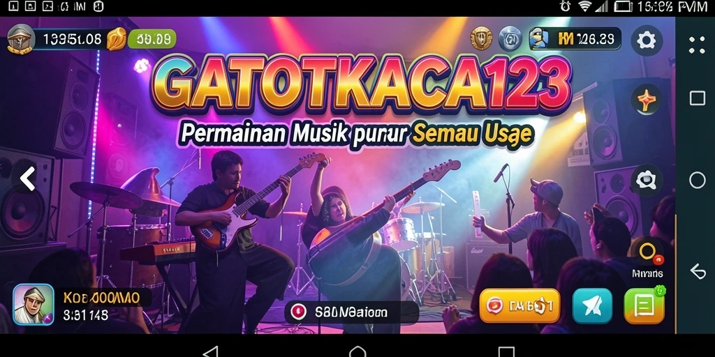 Tampilan gameplay GATOTKACA123 yang penuh warna dan interaktif.
