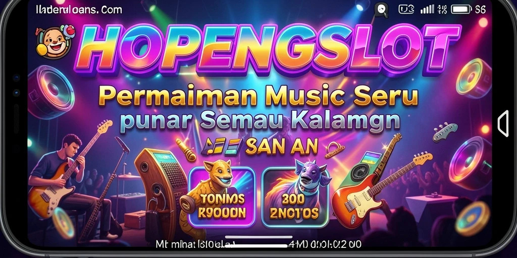 Tampilan menarik dari gameplay HOPENGSLOT yang menggabungkan musik dan permainan.