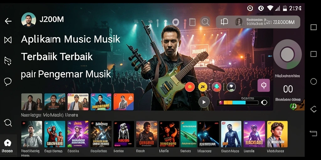 Screenshot gameplay menunjukkan pengalaman mendengarkan musik yang imersif.