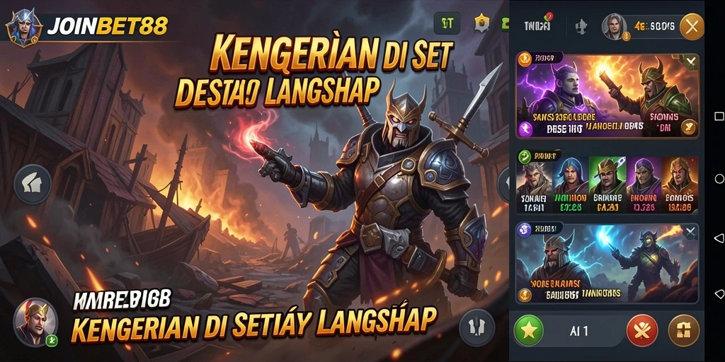 Screenshot gameplay JOINBET88 menampilkan suasana menyeramkan dan mencekam.