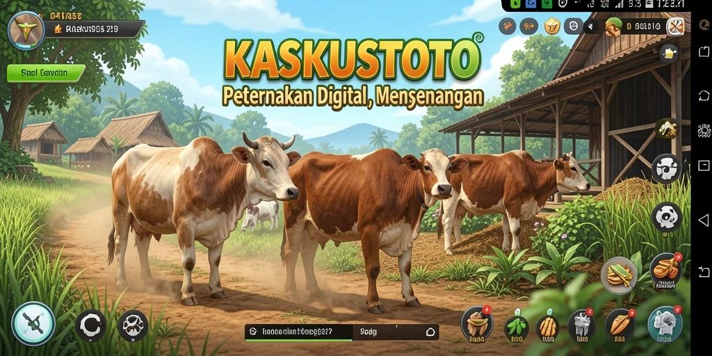Screenshot KASKUSTOTO menampilkan aktivitas bertani yang seru dan kreatif.