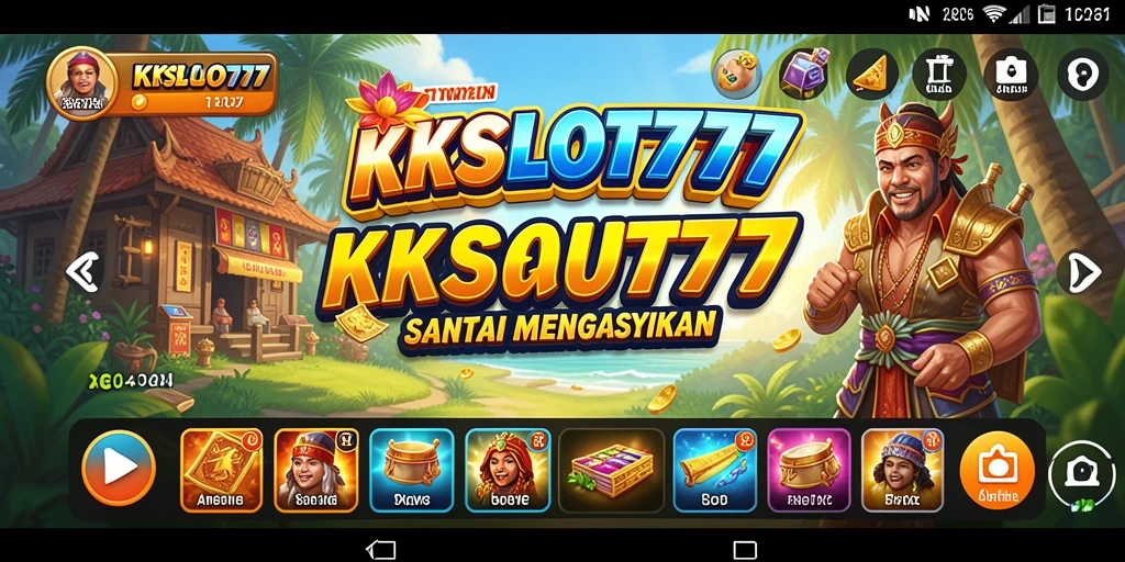 Screenshot KKSLOT777 menunjukkan pengalaman slot yang menarik dan menghibur.