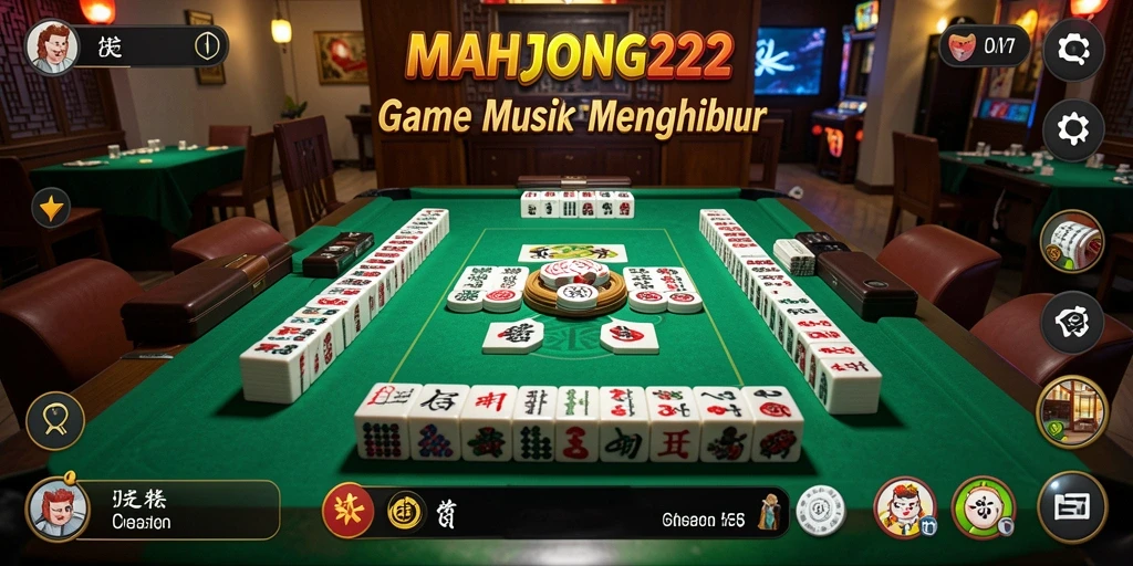 Tampilan gameplay MAHJONG222 yang seru dan penuh warna.