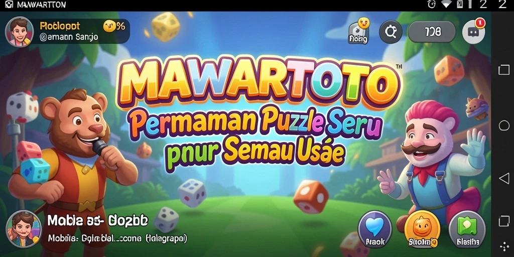 Tampilan gameplay seru dari MAWARTOTO dengan tantangan puzzle kreatif.