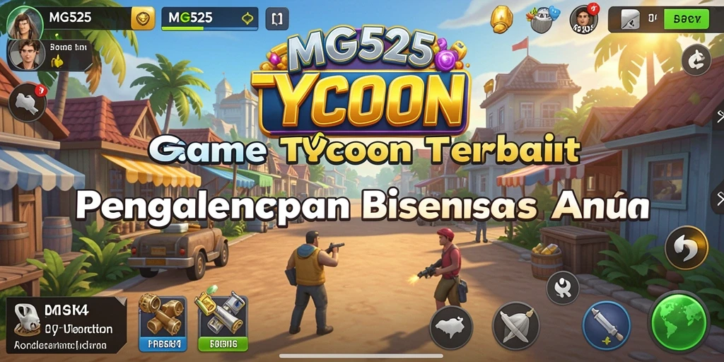 Tangkapan layar utama MG525 menunjukkan aksi seru dalam permainan Tycoon.