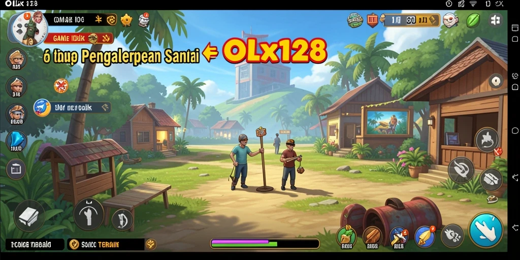 Tampilan screenshot utama OLX128 dengan gameplay Idle yang menarik.