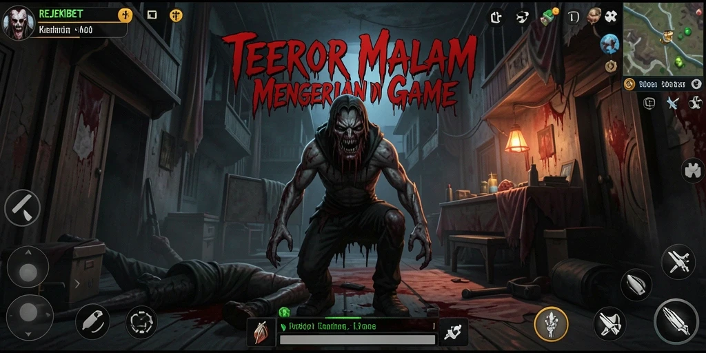 Gameplay REJEKIBET menampilkan ketegangan dan kengerian yang mendalam.
