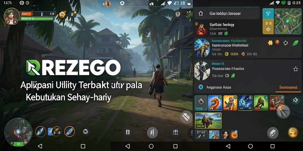 Tampilan antarmuka intuitif dari aplikasi Utility REZEGO.