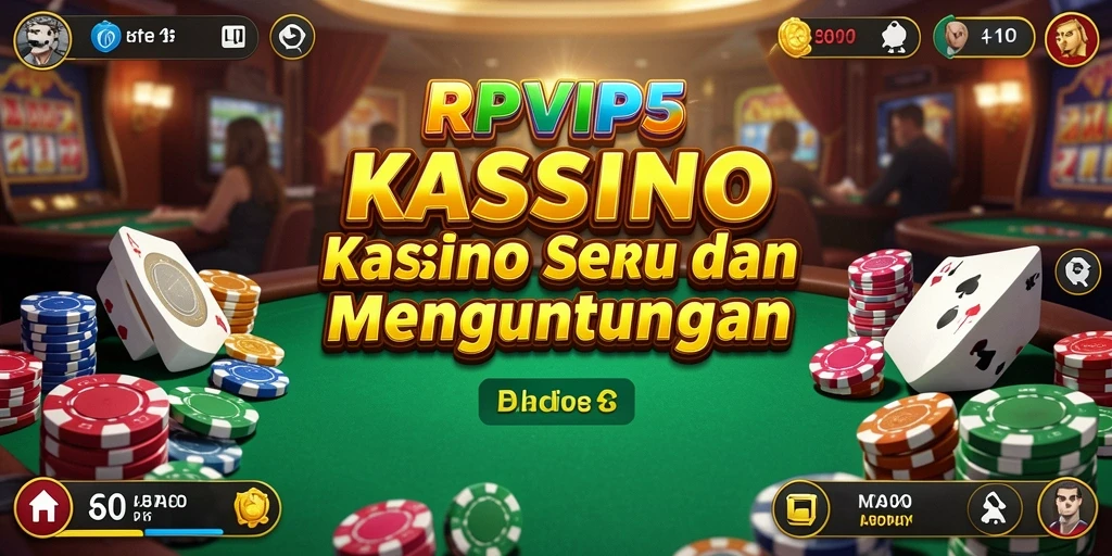 Tampilan gameplay seru dari RPVIP5 yang menampilkan kasino langsung.