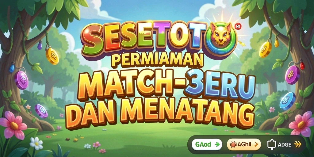 Screenshot SESETOTO yang menampilkan serunya gameplay Match-3.