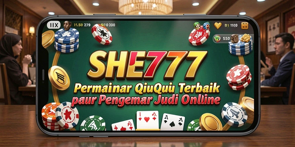 Tampilan permainan QiuQiu yang seru di SHE777.