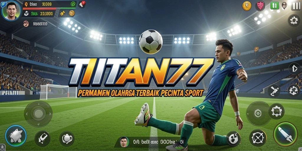 Tampilan gameplay menegangkan dalam TITAN777 yang sangat mendebarkan.
