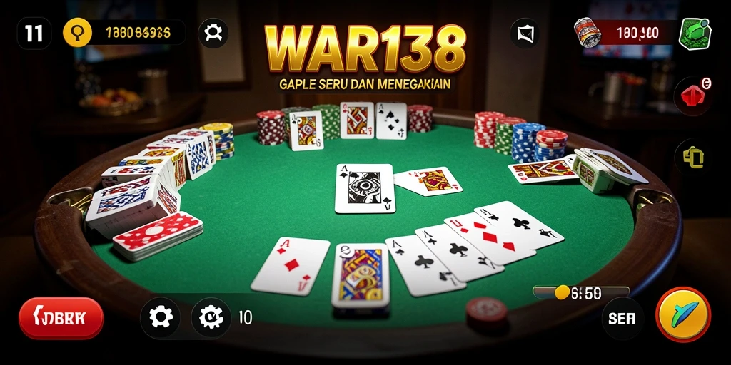 Gameplay Gaple yang seru dan menarik di WAR138.