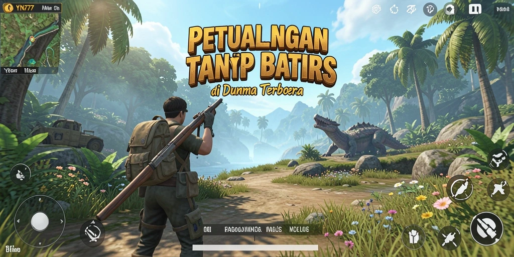 Tampilan aksi mendebarkan dalam dunia terbuka YN777.